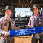 MI217889-Cooper Mitchell (L) and Nash Jones (R) are co-champions in the 2nd Divi Bull Ride